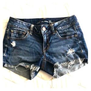 Super stretch jean shorts